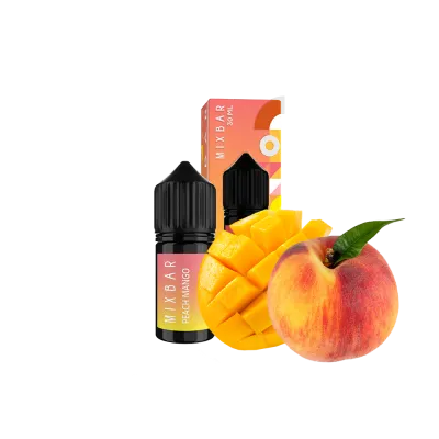 Рідина Mix Bar Salt Peach Mango (Персик Манго, 50 мг, 30 мл)   20451 Фото Інтернет магазина Кальянів - Пахан