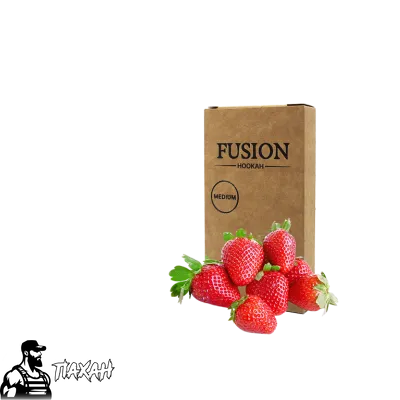 Тютюн Fusion Medium Strawberry (Полуниця, 100 г)   3682 Фото Інтернет магазина Кальянів - Пахан