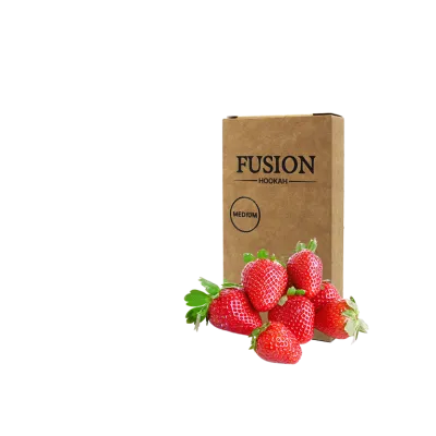 Тютюн Fusion Medium Strawberry (Полуниця, 100 г)   3682 Фото Інтернет магазина Кальянів - Пахан