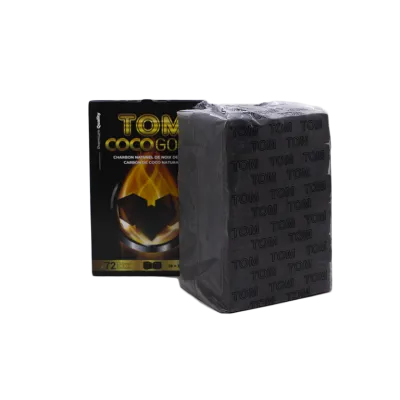 Вугілля Tom cococha Gold (1 кг, 72 шт, р25, без коробки) 1696 Фото Інтернет магазина Кальянів - Пахан