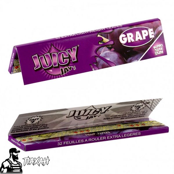 Бумага для самокруток King Size Juicy Jays Grape 47886 Фото Інтернет магазину Кальянів - Пахан