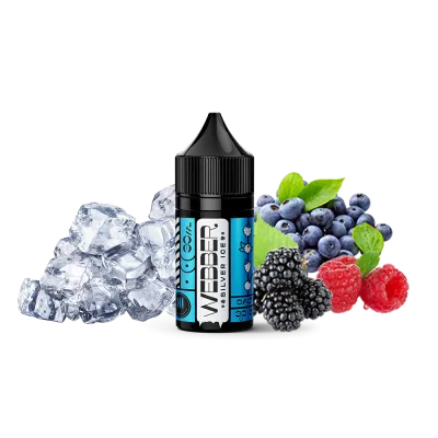Рідина Webber Silver Ice Berry Mix Cooler (Ягідний Мікс із холодом, 50 мг, 30 мл)   20366 Фото Інтернет магазина Кальянів - Пахан