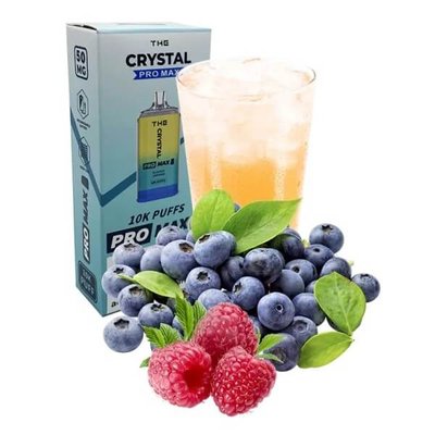 The Crystal Pro Max 10000 Blue Razz Lemonade (Чорниця Малина Лимонад) Одноразовий POD 67321 Фото Інтернет магазина Кальянів - Пахан