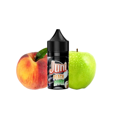 Рідина Juni Silver Ice Peach Apple (Персик Яблуко, 50 мг, 30 мл)   20353 Фото Інтернет магазина Кальянів - Пахан