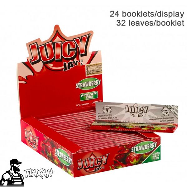 Папір для самокруток King Size Juicy Jays Strawberry 658846 Фото Інтернет магазина Кальянів - Пахан