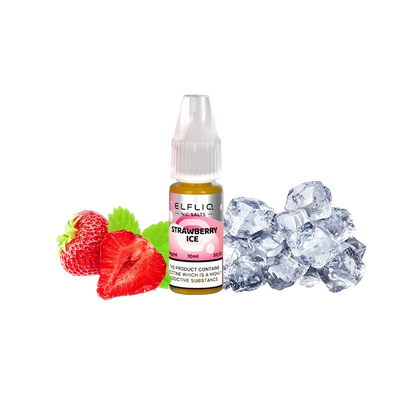 Рідина Elfliq Strawberry ice (Полуниця Льод, 50 мг, 10 мл) 21061 Фото Інтернет магазина Кальянів - Пахан