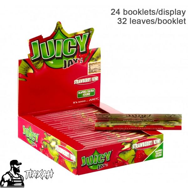 Папір для самокруток King Size Juicy Jays Strawberry and Kiwi 86884 Фото Інтернет магазина Кальянів - Пахан