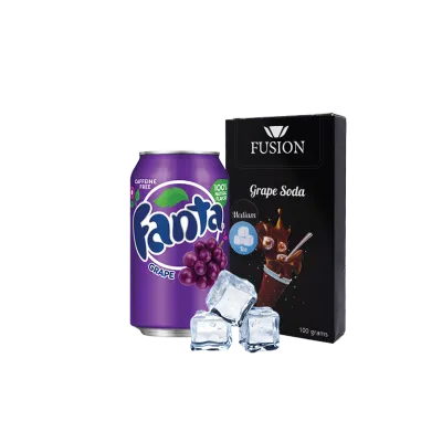 Тютюн Fusion Medium Ice Grape Soda (Айс Грейп Сода, 100 г)   3865 Фото Інтернет магазина Кальянів - Пахан