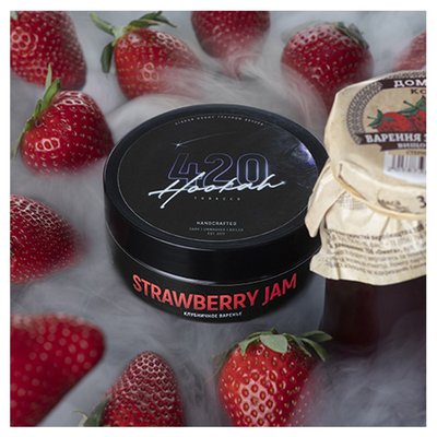 Тютюн 420 Classic Line Strawberry Jam (Полуничне варення) 100 г 5116 Фото Інтернет магазину Кальянів - Пахан