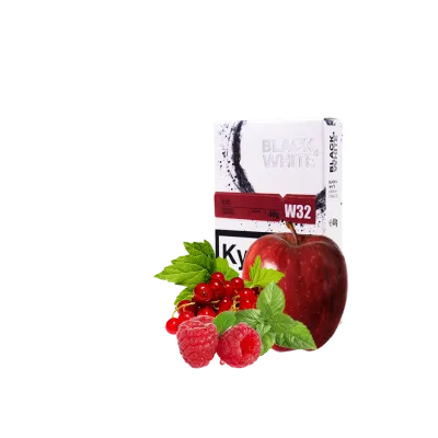 Тютюн Black&White Red (червоні фрукти м'ята, 40 г)   9881 Фото Інтернет магазина Кальянів - Пахан