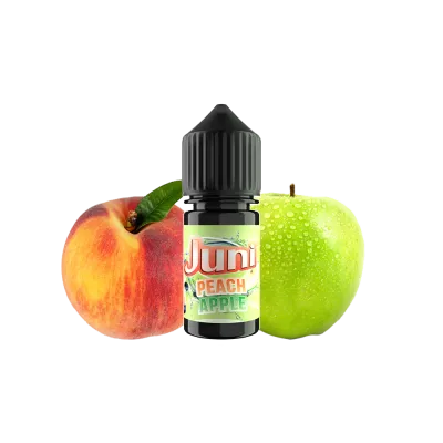 Рідина Juni Salt Peach Apple (Персик Яблуко, 50 мг, 30 мл)   20411 Фото Інтернет магазина Кальянів - Пахан