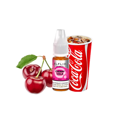 Рідина Elfliq Cherry cola (Вишнева кола, 50 мг, 10 мл) 21056 Фото Інтернет магазина Кальянів - Пахан