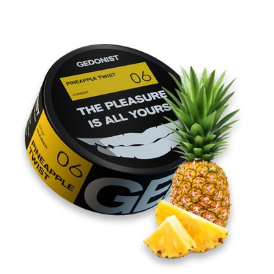 Табак Gedonist Pineapple twist № 06 (Спелый сладкий ананас) 100 г 21929 Фото Інтернет магазину Кальянів - Пахан