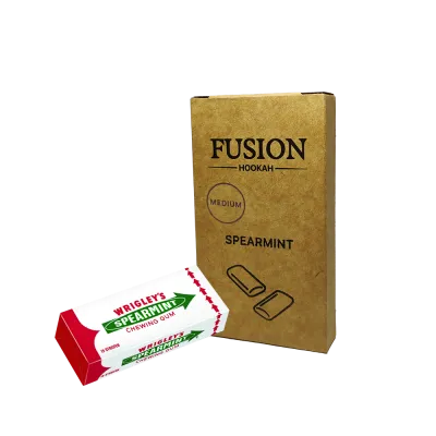 Тютюн Fusion Medium Spearmint (М'ята Жуйка, 100 г)   20861 Фото Інтернет магазина Кальянів - Пахан