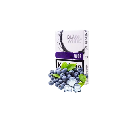 Тютюн Black&White Blueberry ice (чорниця лід, 40 г)   9851 Фото Інтернет магазина Кальянів - Пахан