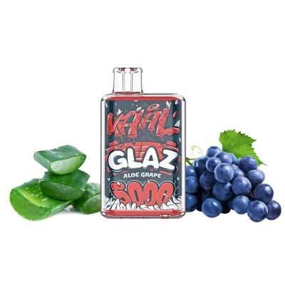 VAAL Glaz 5000 Aloe Grape (Алое Виноград) Одноразовий POD 9018 Фото Інтернет магазина Кальянів - Пахан