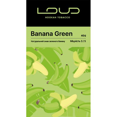 NEW! Табак Loud Dark Line Banana-Green (Зелений банан) 40 г 2631 Фото Інтернет магазина Кальянів - Пахан