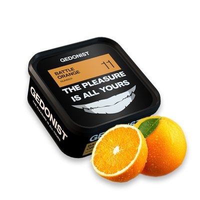 Тютюн Gedonist Battle Orange № 11 (Кисло солодкий апельсин) 200 г 21954 Фото Інтернет магазина Кальянів - Пахан
