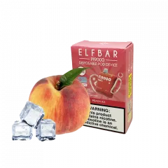 Elf Bar Pi9000 Peach ice (Персик Лід) Одноразовий POD 923 Фото Інтернет магазина Кальянів - Пахан