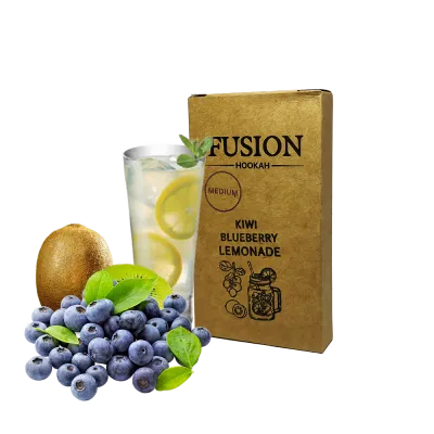 Тютюн Fusion Medium Kiwi Blueberry Lemonade (Лимон Ківі Голубика, 100 г)   20926 Фото Інтернет магазина Кальянів - Пахан