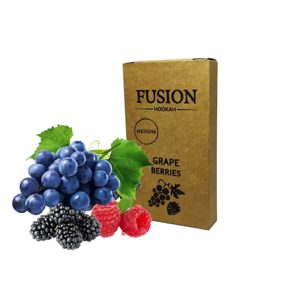 Тютюн Fusion Medium Grape Berries (Виноград Ягоди, 100 г)   20924 Фото Інтернет магазина Кальянів - Пахан