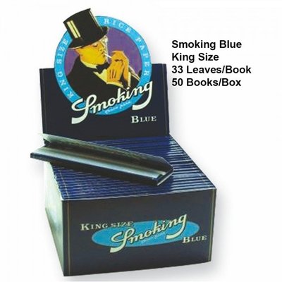Бумага для самокруток Smoking Blue King Size 33 864321 Фото Інтернет магазину Кальянів - Пахан
