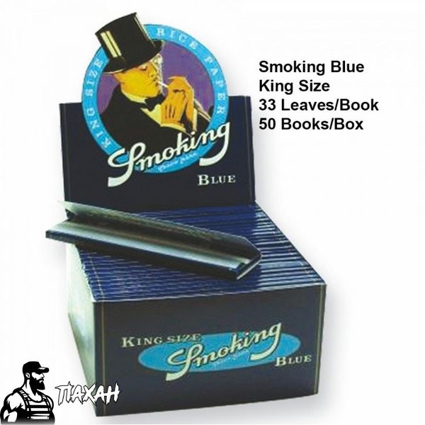 Папір для самокруток Smoking Blue King Size 33 864321 Фото Інтернет магазина Кальянів - Пахан