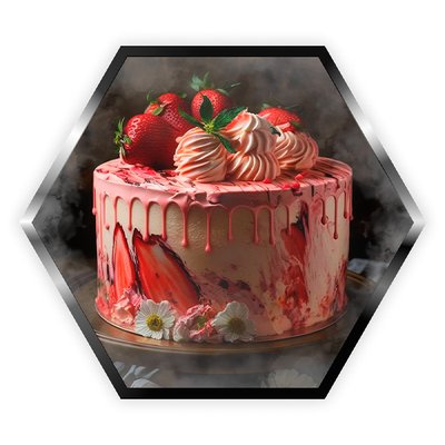 Тютюн Palladium Strawberry dessert sweet (Полуничний десерт) 125 г 4603 Фото Інтернет магазина Кальянів - Пахан
