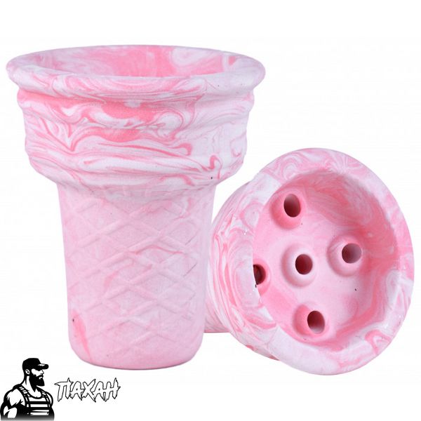 Чаша для кальяну Stealler ICE Cream pink 66687 Фото Інтернет магазина Кальянів - Пахан