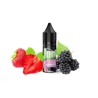 Рідина Juni Silver Ice Strawberry Blackberries (Полуниця Ожина, 50 мг, 15 мл)   20345 Фото Інтернет магазина Кальянів - Пахан