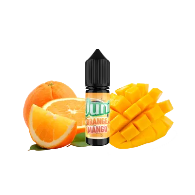 Рідина Juni Salt Orange Mango (Апельсин Манго, 50 мг, 15 мл)   20401 Фото Інтернет магазина Кальянів - Пахан