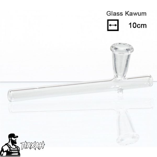 Трубка стеклянная KAWUM, 10cm 434150 Фото Інтернет магазину Кальянів - Пахан