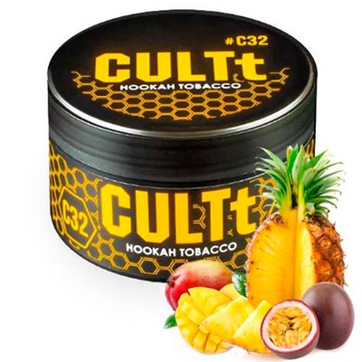 Тютюн CULTt C32 Mango Passion Fruit Pineapple 100 г 3377 Фото Інтернет магазину Кальянів - Пахан