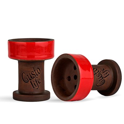 Чаша Gusto Bowls Rook Classic Red 4406 Фото Інтернет магазина Кальянів - Пахан