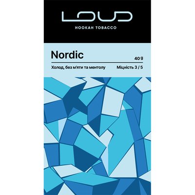NEW! Тютюн Loud Dark Line Nordic (Холод) 40 г 2645 Фото Інтернет магазина Кальянів - Пахан