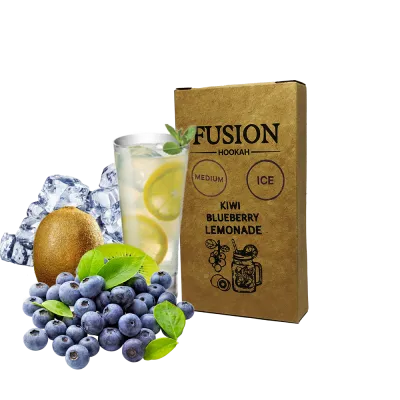 Тютюн Fusion Medium Ice Kiwi Blueberry Lemonade (Лимон Ківі Голубика Льод, 100 г)   20931 Фото Інтернет магазина Кальянів - Пахан