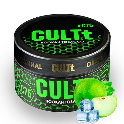Тютюн CULTt C75 Green Apple Ice 100 г 3416 Фото Інтернет магазина Кальянів - Пахан