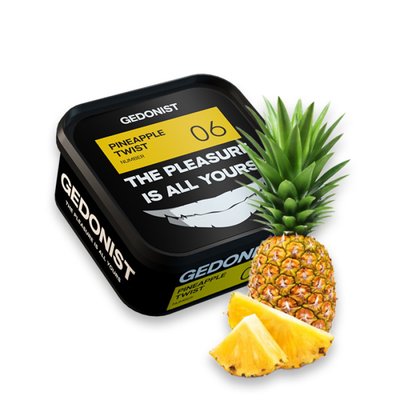 Тютюн Gedonist Pineapple twist № 06 (Стиглий солодкий ананас) 200 г 21949 Фото Інтернет магазина Кальянів - Пахан