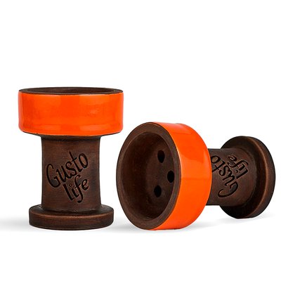 Чаша Gusto Bowls Rook Classic Orange 4407 Фото Інтернет магазина Кальянів - Пахан
