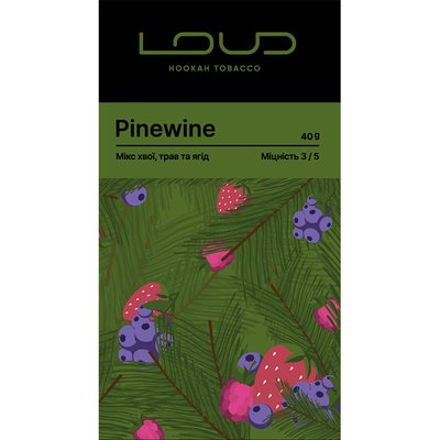 NEW! Тютюн Loud Dark Line Pinewine (Хвоя, ягоди) 40 г 2647 Фото Інтернет магазина Кальянів - Пахан