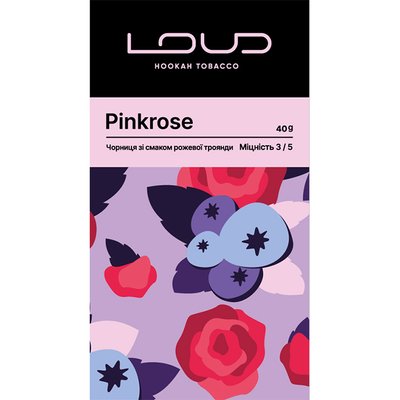 NEW! Тютюн Loud Dark Line Pinkrose (Чорниця, троянда) 40 г 2649 Фото Інтернет магазина Кальянів - Пахан