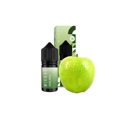 Рідина Mix Bar Salt Sour Apple (Яблуко Кисле, 65 мг, 30 мл)   21320 Фото Інтернет магазина Кальянів - Пахан