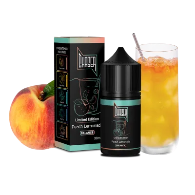 Рідина Chaser Black Peach Lemonade Limited Balance (Персиковий лимонад, 60 мг, 30 мл) 24678 Фото Інтернет магазина Кальянів - Пахан