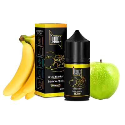 Рідина Chaser Black Banana Apple Limited Balance (Банан Яблуко, 60 мг, 30 мл) 24221 Фото Інтернет магазина Кальянів - Пахан