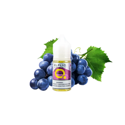 Рідина Elfliq Grape (Виноград, 50 мг, 30 мл) 21068 Фото Інтернет магазина Кальянів - Пахан
