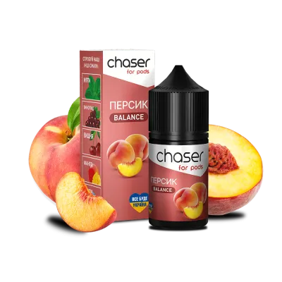 Рідина Chaser Peach Balance (Персик, 50мг, 30мл) 3654 Фото Інтернет магазина Кальянів - Пахан