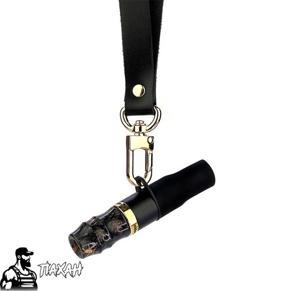 Персональний мундштук Sunpipe Premium Leather Black 45674 Фото Інтернет магазина Кальянів - Пахан