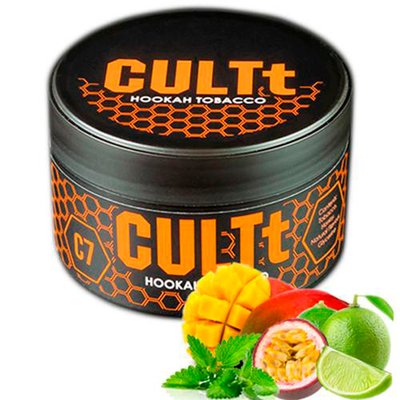Тютюн CULTt C7 Lime Passion Fruit Mango Mint 100 г 3395 Фото Інтернет магазина Кальянів - Пахан