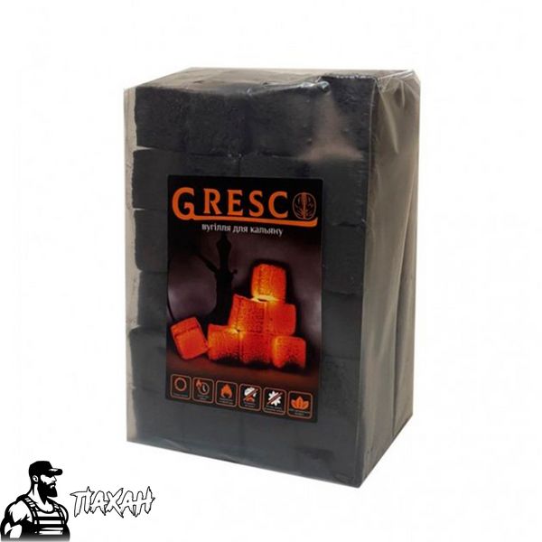 Горіхове вугілля Gresco 1 кг 3806 Фото Інтернет магазина Кальянів - Пахан